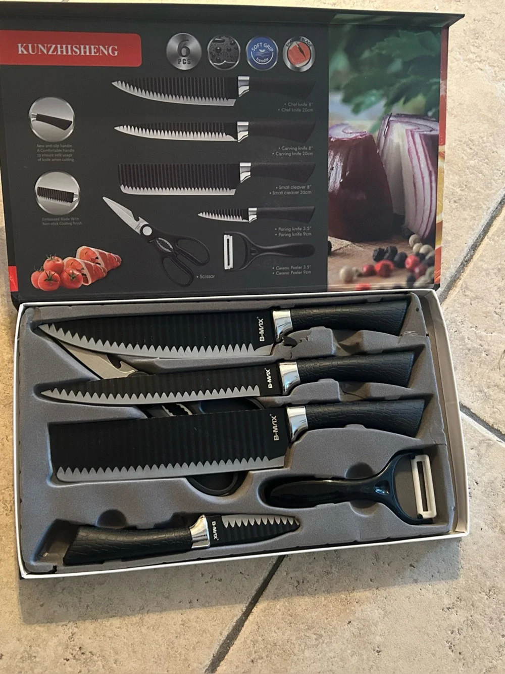 KUNZHISHENG 6-Piece Kitchen Knife Set – ER-0238A